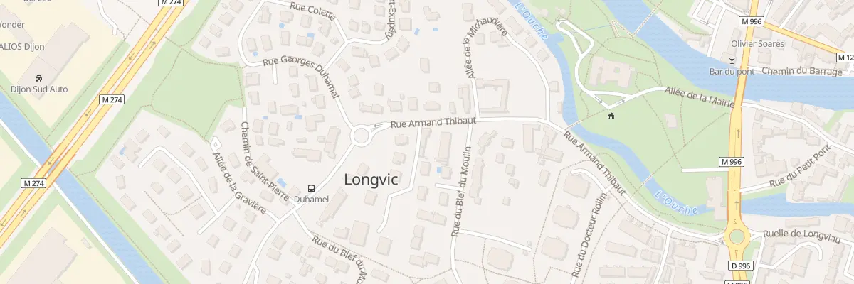 Plan du 13 Rue Armand Thibaut à Longvic
