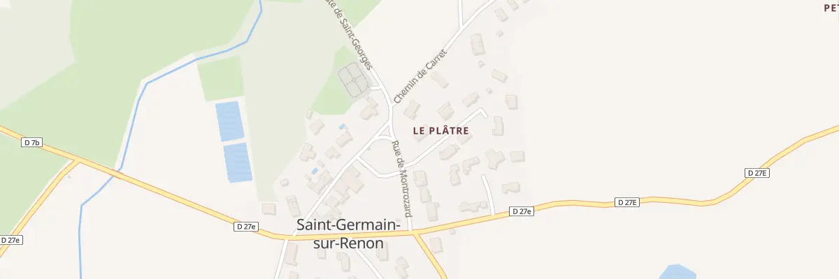 Plan du 47 Le Platre à Saint-Germain-sur-Renon