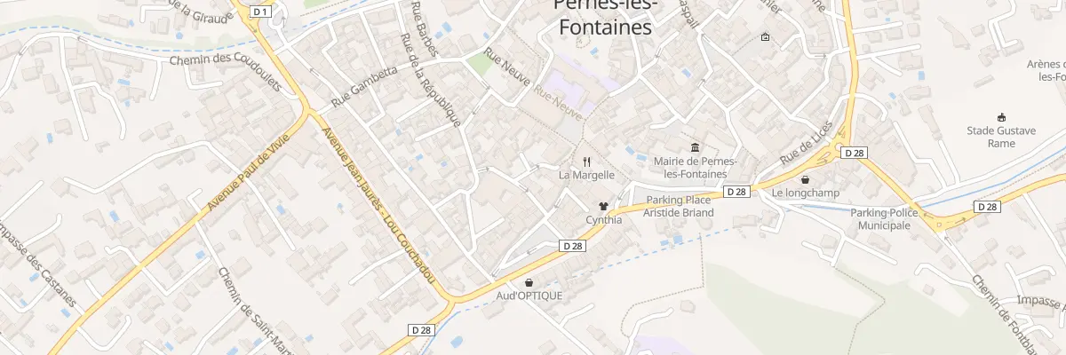 Plan du 16 Rue Barreau à Pernes-les-Fontaines