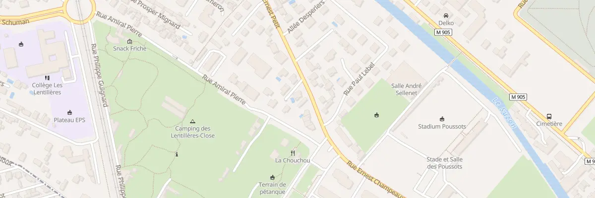 Plan du 36 Rue Ernest Petit à Dijon