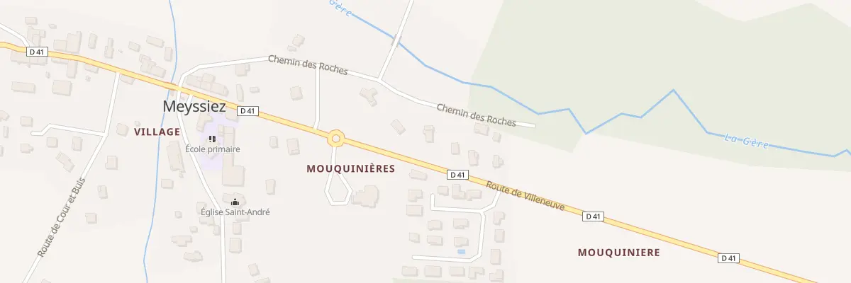 Plan du 293 Rte de Villeneuve à Meyssiez