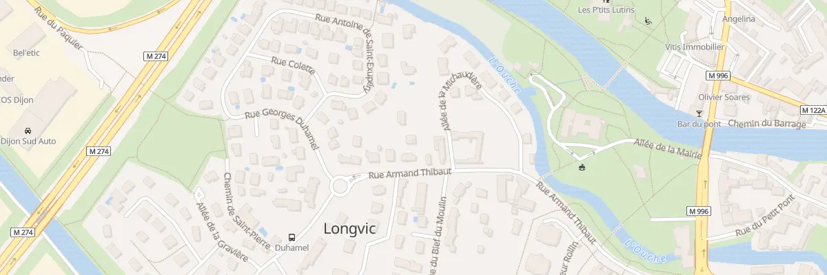 Plan du 6 Rue Armand Thibaut à Longvic