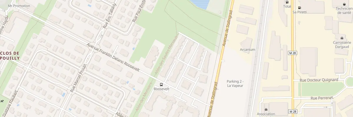 Plan du 7M All 1ere Div Francaise Libre à Dijon
