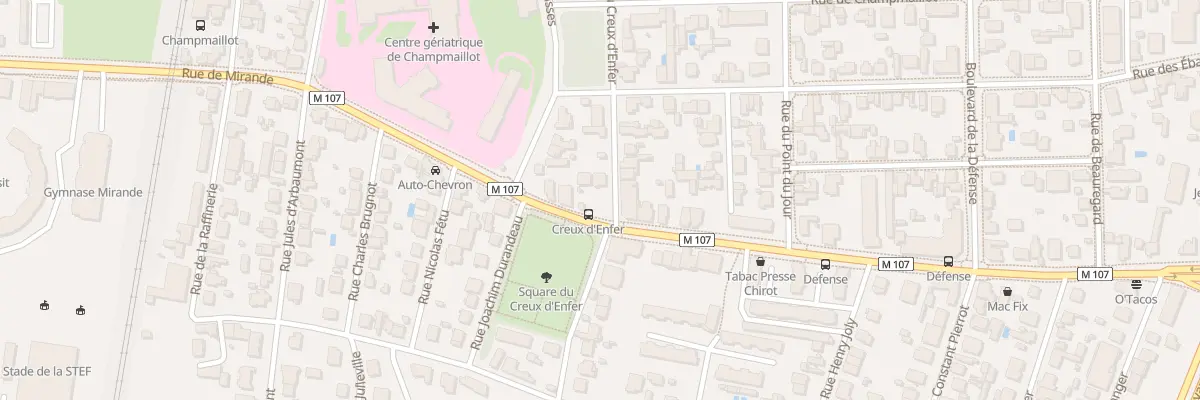 Plan du 38 Rue du Creux d’Enfer à Dijon