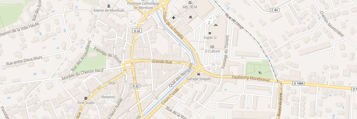 Plan du 28 Gr Grande Rue à Montluel
