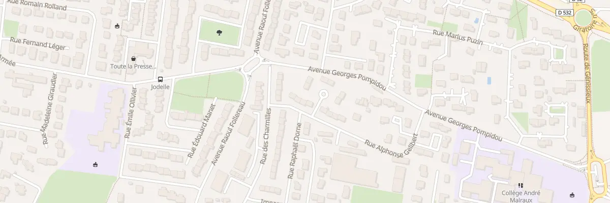 Plan du 5 Rue Alphonse Gelibert à Romans-sur-Isère
