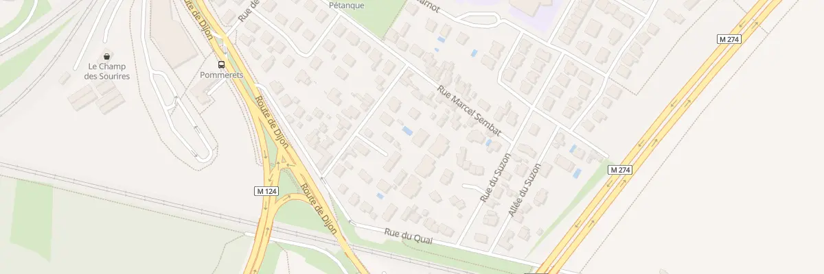 Plan du 14 Rue des Pommerets à Longvic