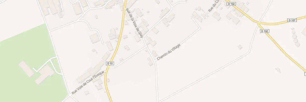 Plan du 9 Rue de la Voie de Giey à Richebourg