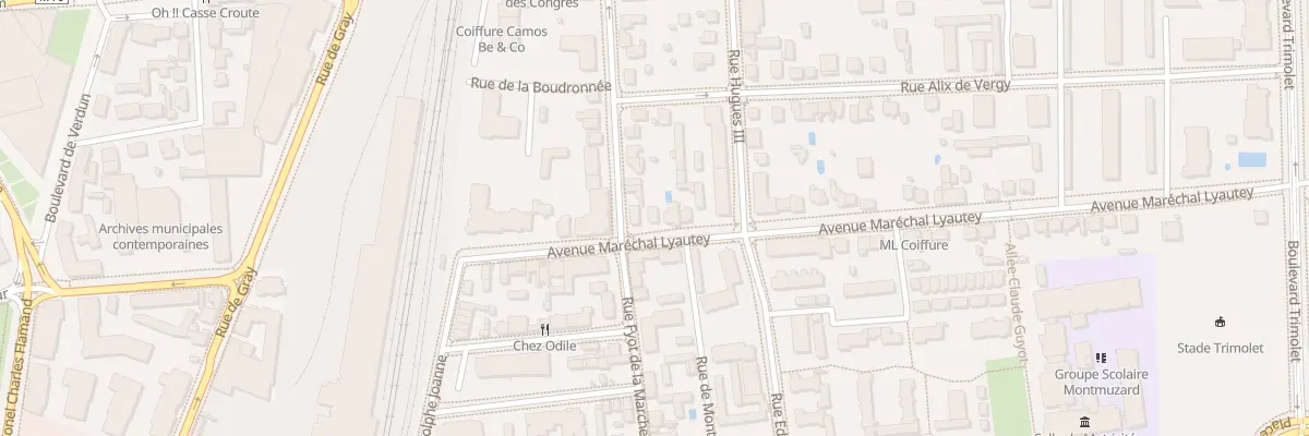 Plan du 17 Av Mal Lyautey à Dijon
