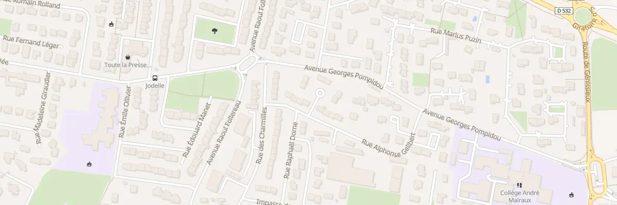 Plan du 7 Rue Alphonse Gelibert à Romans-sur-Isère