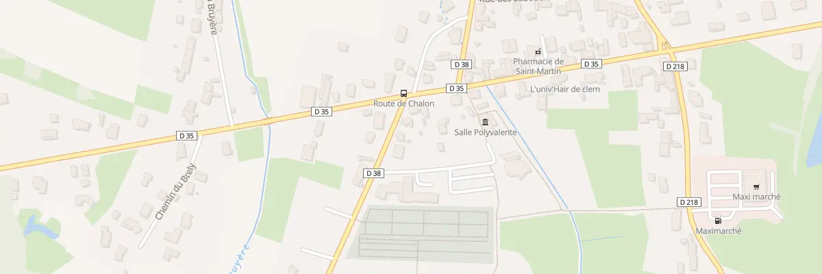 Plan du 3 Rte de Guerfand à Saint-Martin-en-Bresse