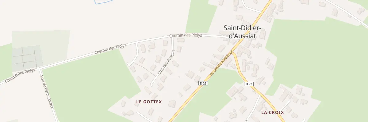 Plan du 3 Lot du Clos des Acacias à Saint-Didier-d’Aussiat