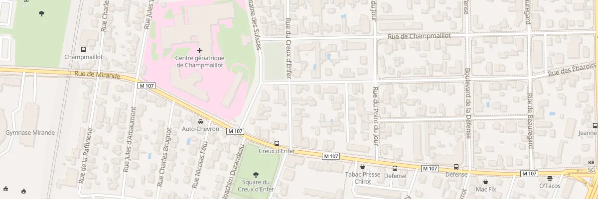 Plan du 39 Rue du Creux d’Enfer à Dijon