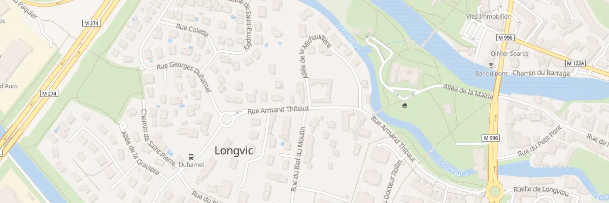 Plan du 1 All de la Michaudière à Longvic