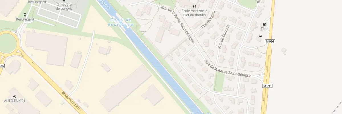 Plan du 21 Rue du Canal à Longvic