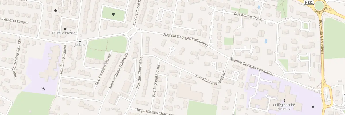 Plan du 21 Rue Alphonse Gelibert à Romans-sur-Isère