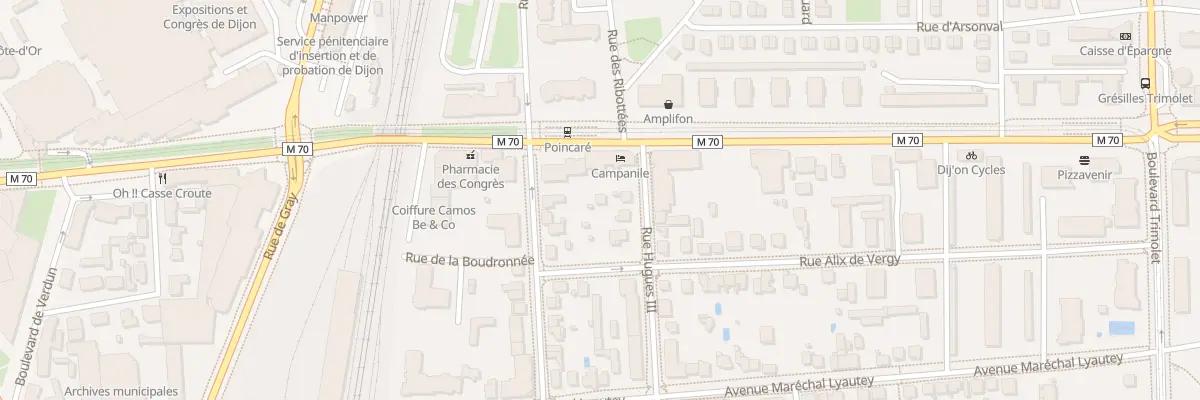 Plan du 15 Rue Hugues III à Dijon
