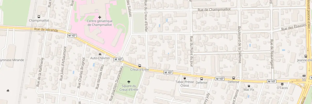 Plan du 45 Rue du Creux d’Enfer à Dijon