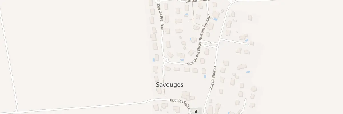 Plan du 10 Rue du Pré Fleuri à Savouges