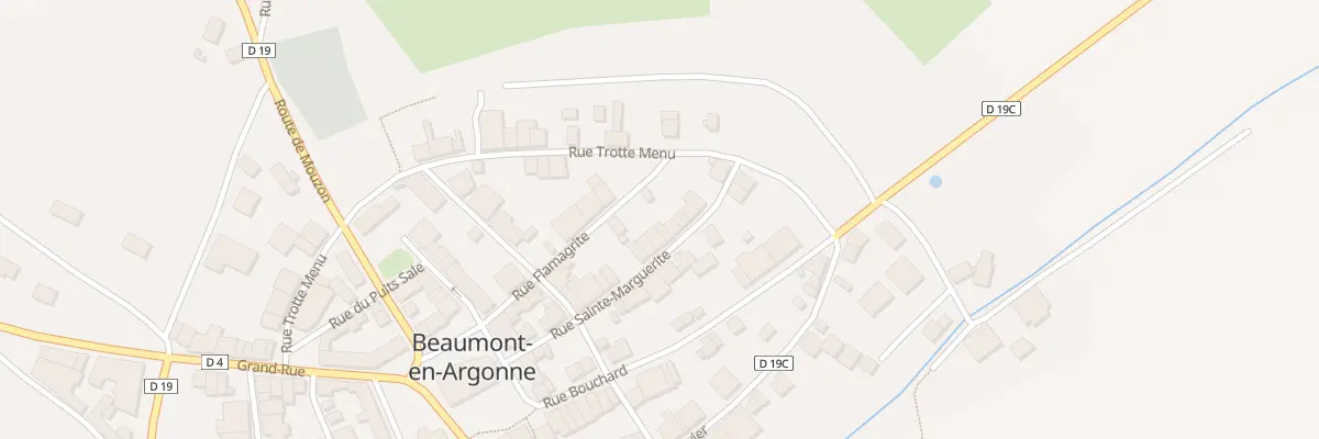 Plan du 16 Rue Sainte Marguerite à Beaumont-en-Argonne