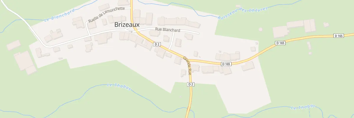 Plan du 20 Gr Grande Rue à Brizeaux