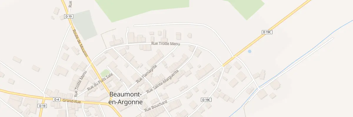 Plan du 18 Rue Sainte Marguerite à Beaumont-en-Argonne
