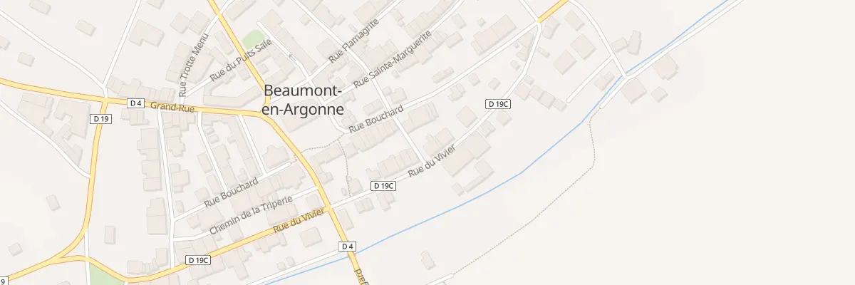 Plan du 13 Rue du Vivier à Beaumont-en-Argonne
