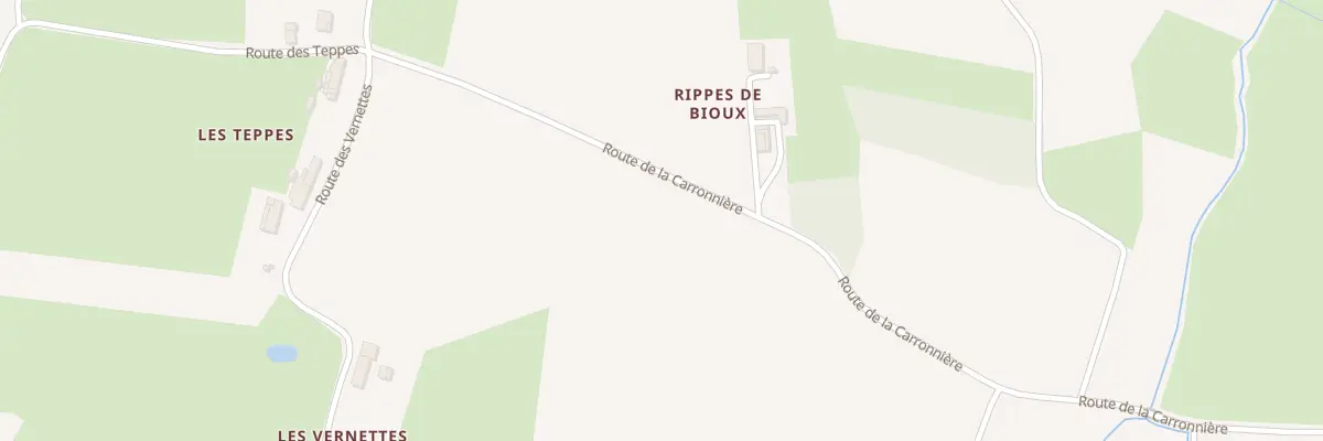 Plan de Rte de la Carronniere à Servignat