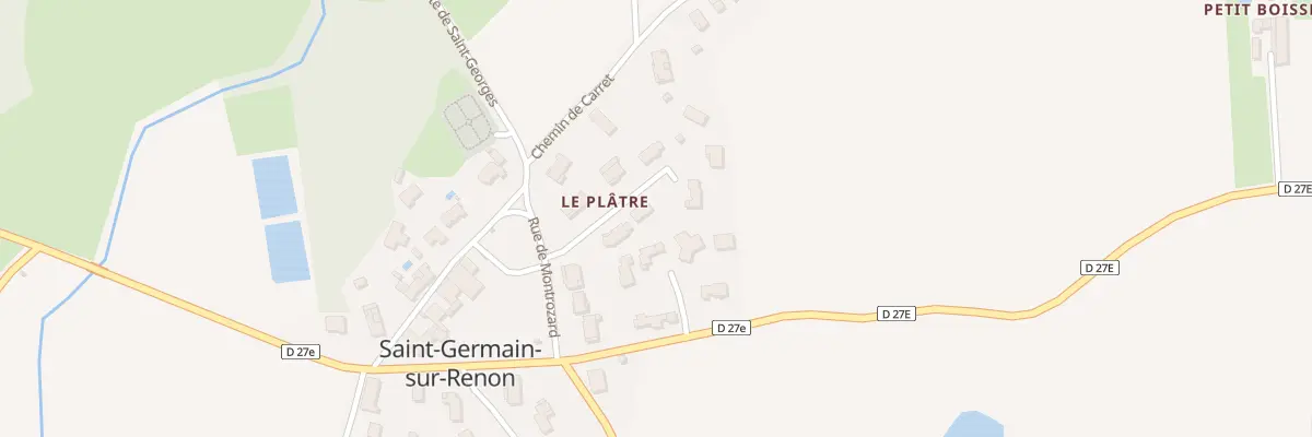Plan du 82 Le Platre à Saint-Germain-sur-Renon