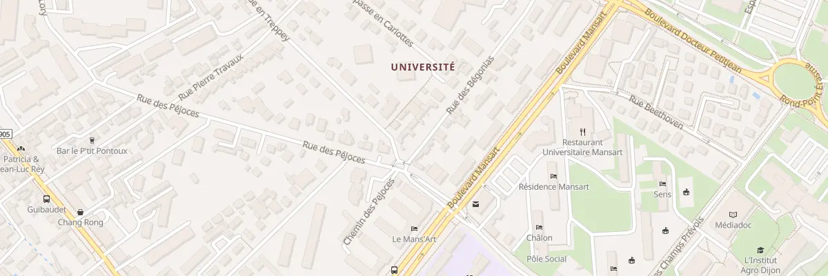 Plan du 3 Rue des Begonias à Dijon