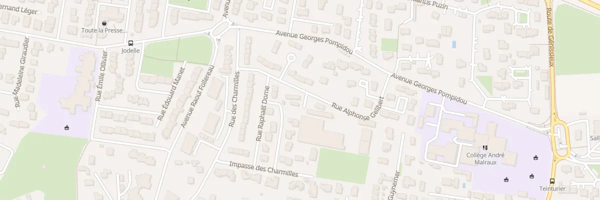 Plan du 2B Rue Alphonse Gelibert à Romans-sur-Isère