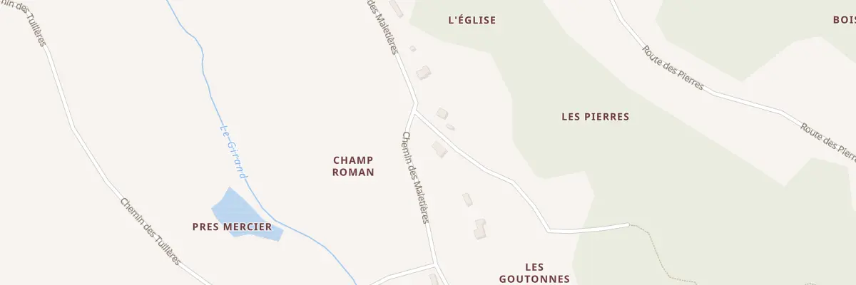 Plan du 309 Chem des Maletiéres à Meyssiez