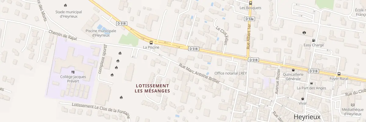 Plan du 44 Rue Marc - Antoine Brillier à Heyrieux