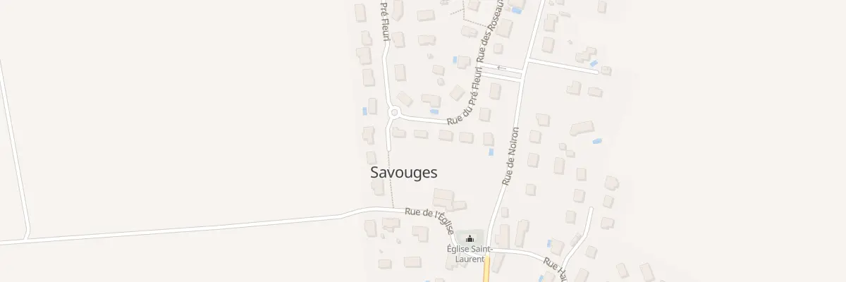 Plan du 13 Rue du Pré Fleuri à Savouges