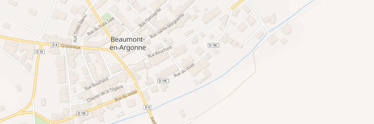 Plan du 11 Rue du Vivier à Beaumont-en-Argonne