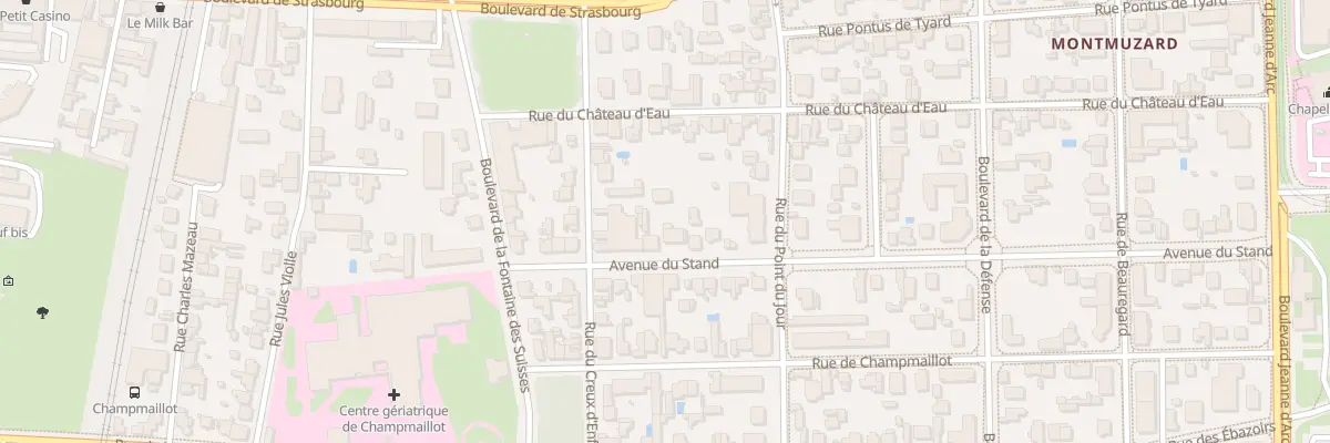Plan du 15 Av du Stand à Dijon