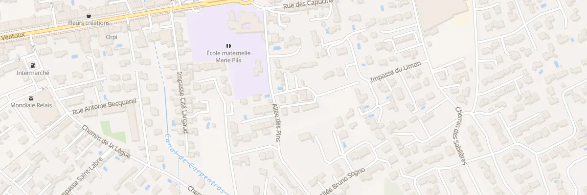 Plan du 126 Rue Nicolas Appert à Carpentras