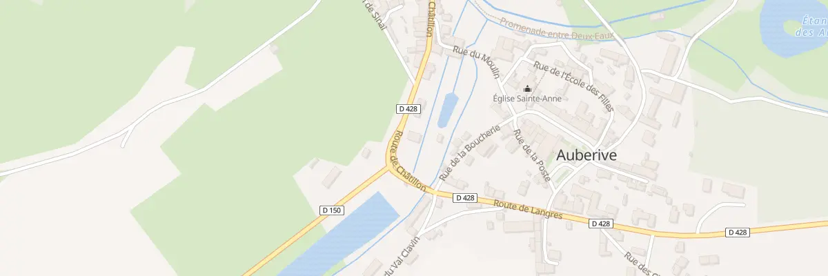 Plan du 2 Rte de Chatillon à Auberive