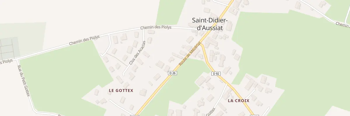 Plan du 312 Rte de Mézériat à Saint-Didier-d’Aussiat