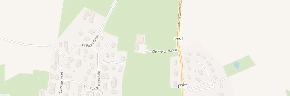 Plan du 171 Che du Vallon à Confrançon