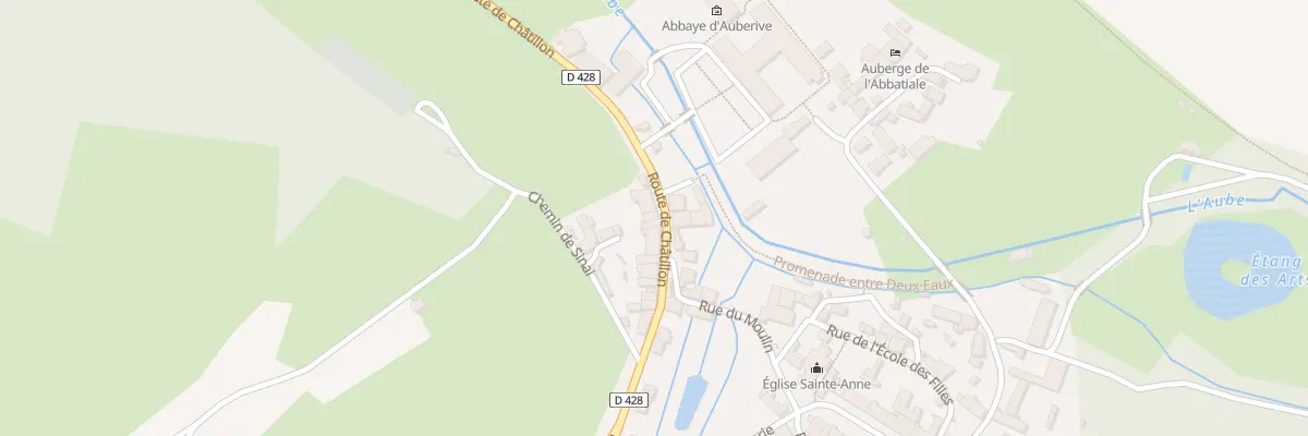 Plan du 9002 Rte de Chatillon à Auberive