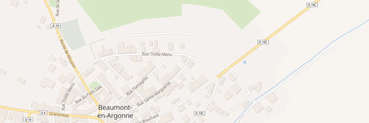 Plan du 28 Rue Sainte Marguerite à Beaumont-en-Argonne