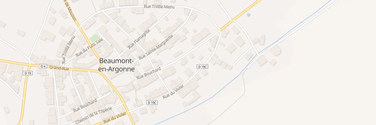 Plan du 4 Rue Bouchard à Beaumont-en-Argonne