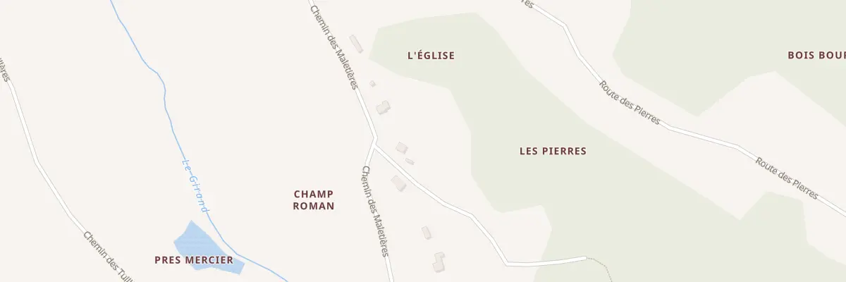 Plan du 287 Chem des Maletiéres à Meyssiez