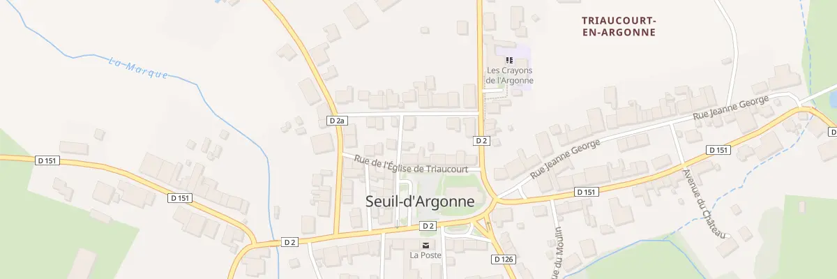 Plan du 11 Rue de l’Eglise de Triaucourt à Seuil-d’Argonne