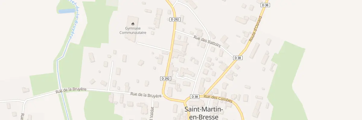 Plan du 2 Rte de Saint-Maurice à Saint-Martin-en-Bresse