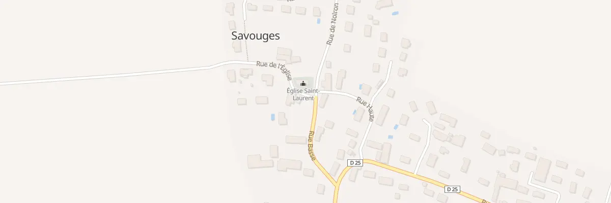Plan du 6 Rue de l’Eglise à Savouges