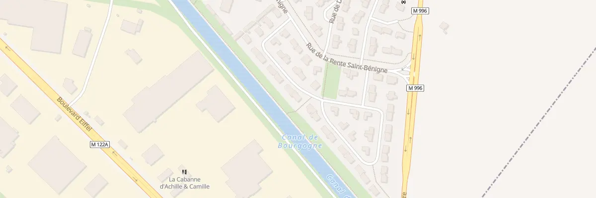 Plan du 9 Rue du Canal à Longvic
