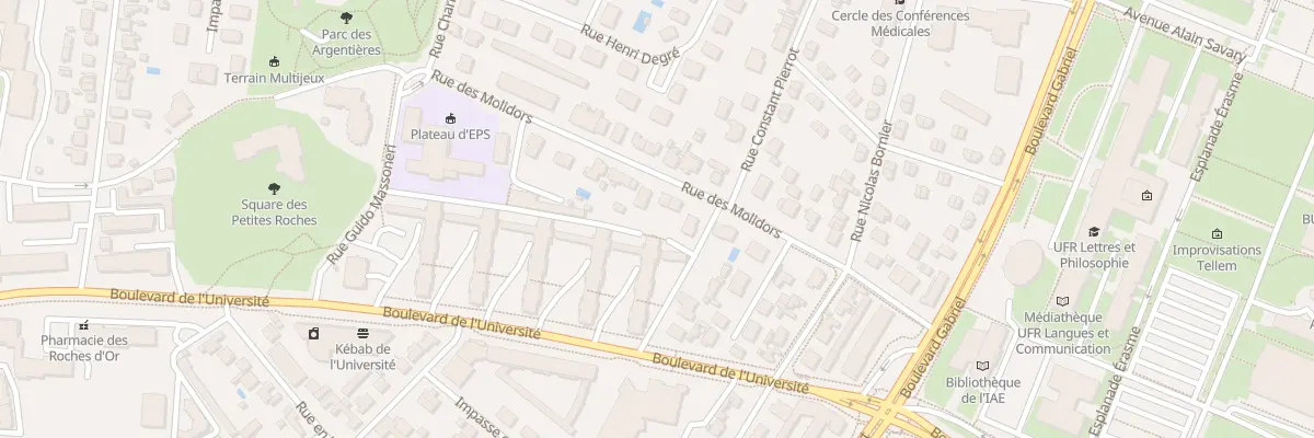 Plan du 20 Rue des Molidors à Dijon