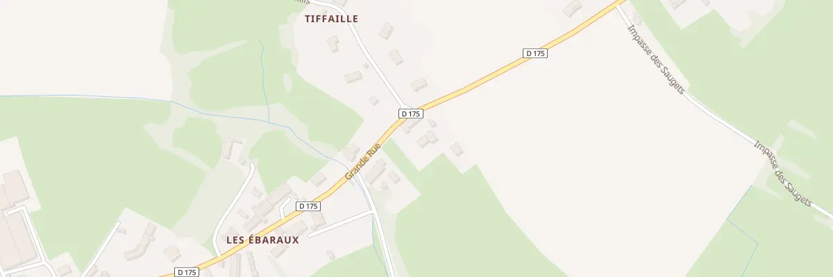 Plan du 2090 Rue Grande Rue à Huilly-sur-Seille